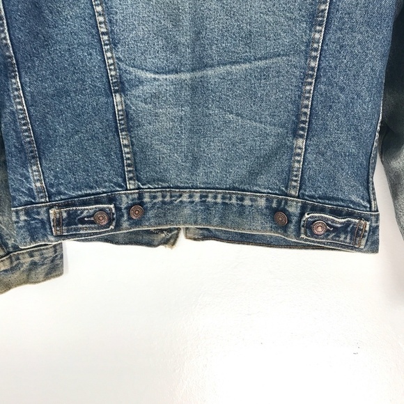 Vintage Levi's Red Tab Denim Jacket Patches Sz 38R - Picture 6 of 8